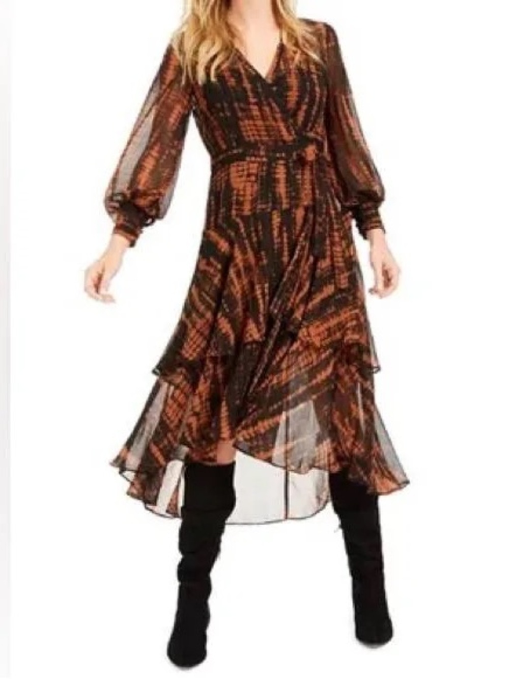 Flowy Wrap Dress